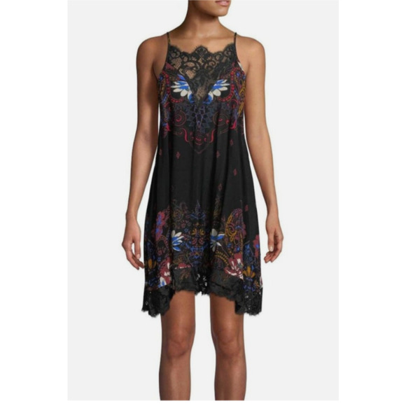 Free People Dresses & Skirts - NEW INTIMATELY FREE PEOPLE M "Who’s Sorry Now" Floral Lace Mini Slip Dress B14